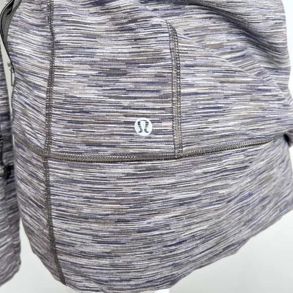 Lululemon Hooded Stride Wren Space Dye Green Jacket 6 - Picture 4 of 6